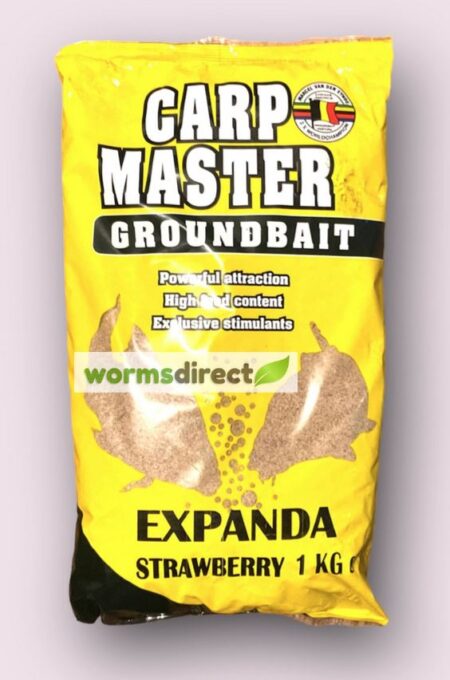 Carp Master Expanda strawberry 1kg watermark Van Den Eynde Groundbaits Carp Master Expanda Strawberry 1kg - Image 1