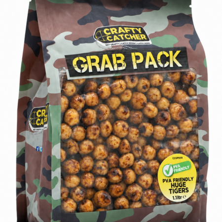 Crafty Catcher Huge Tigers 1.1L — retail packaging.
