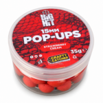 Crafty Catcher Big Hit Strawberry Cream Pop-ups 15mm 35g — retail packaging.