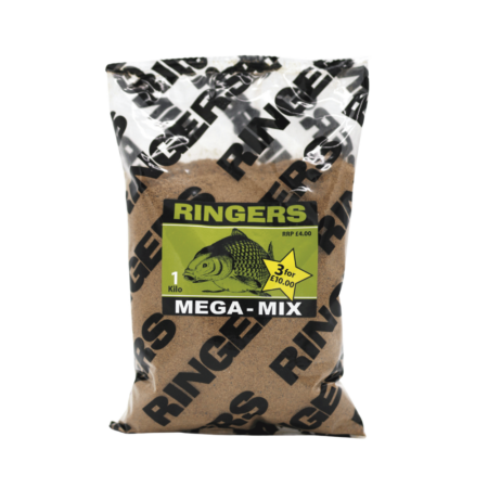 Ringers Value Groundbaits 1kg – Mega Mix — product packaging.