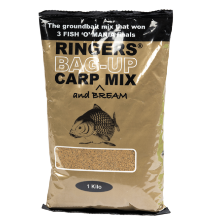 Ringers Premium Groundbaits – Bag Up Carp Mix 1kg — product packaging.