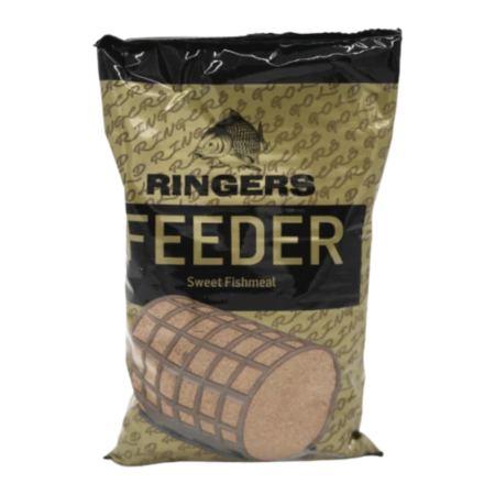 Ringers Premium Groundbaits – Feeder Sweet Fishmeal Mix 1kg — product packaging.