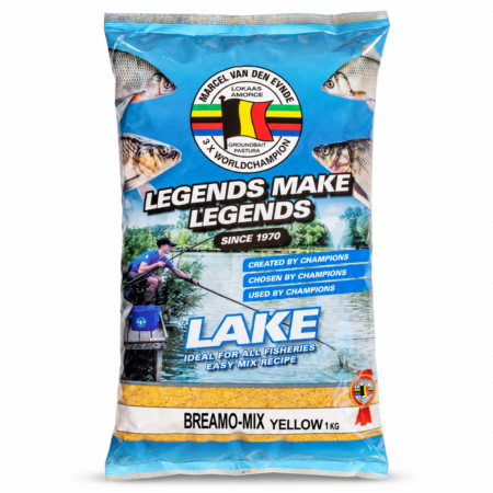Van Den Eynde Breamo Mix Yellow Groundbait 1kg — product packaging.