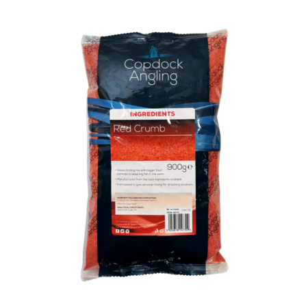 Copdock Angling Breadcrumbs 900g — Red Crumb — labelled product packaging.