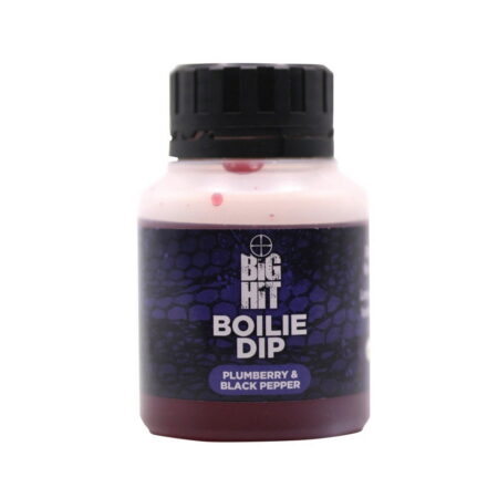 Crafty Catcher Big Hit Boilie Dips 125ml — Plumberry & Black Pepper — labelled product packaging.