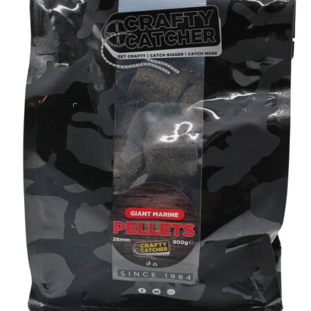 Crafty Catcher Big Hit Catfish Giant Pellets 28mm 900g — labelled product packaging.
