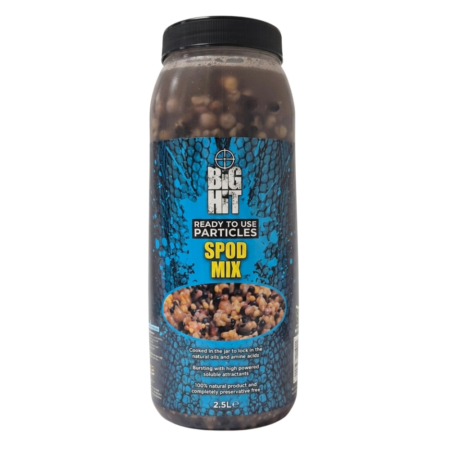 Crafty Catcher Big Hit Ready to Use Particle Jars — Spod Mix, 2.5L — labelled product packaging.