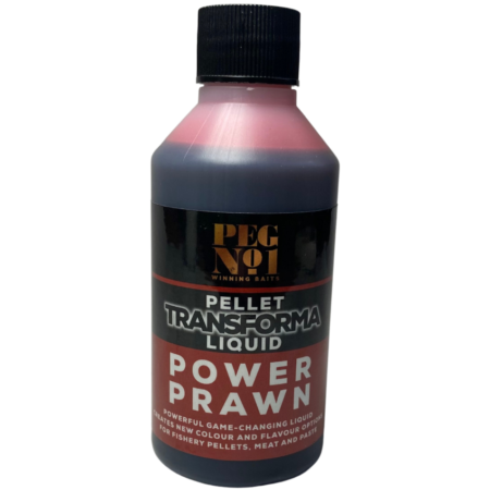 Peg No.1 Transforma Liquids 100ml — Power Prawn — labelled product packaging.