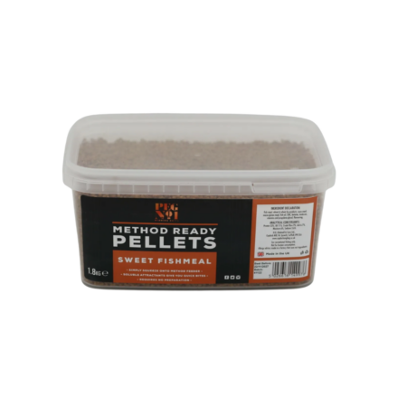Peg No.1 Method Ready Pellets 1.8kg — Sweet Fishmeal — labelled product packaging.