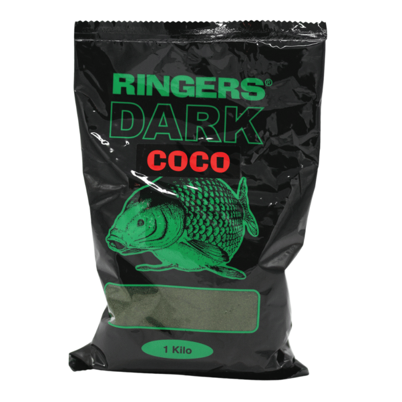 Ringers Groundbaits 1kg — Dark Coco — labelled product packaging.