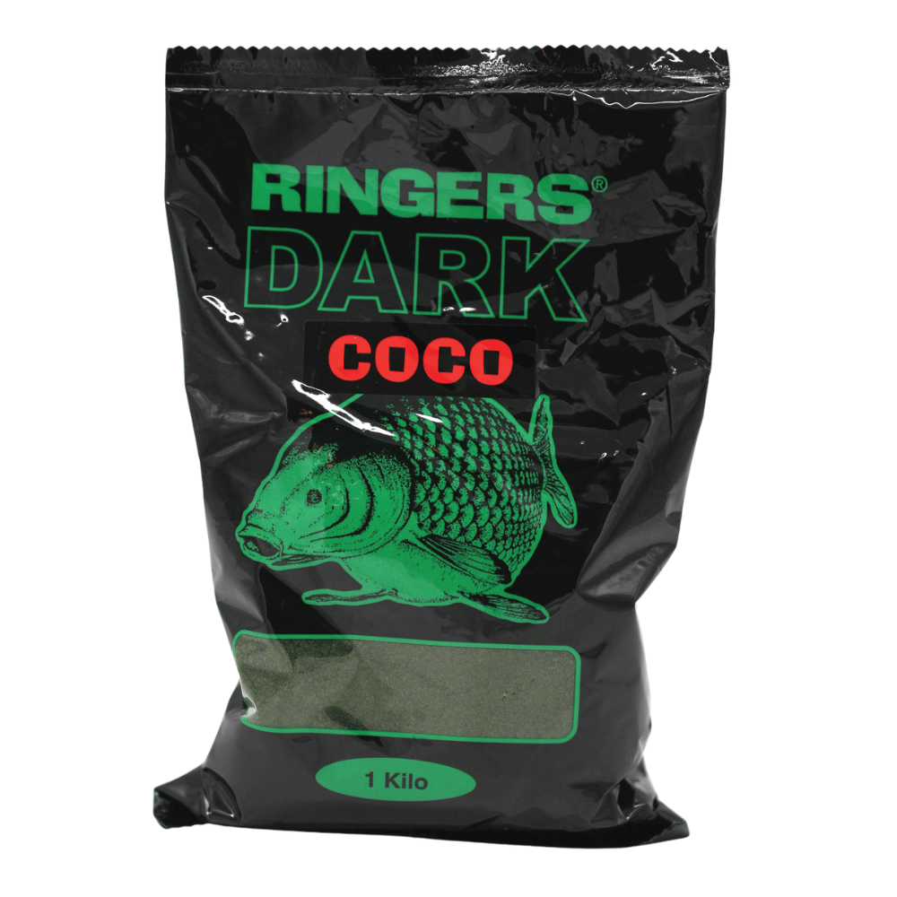 Ringers Groundbaits 1kg — Dark Coco Ringers Groundbaits 1kg — Dark Coco — labelled product packaging.