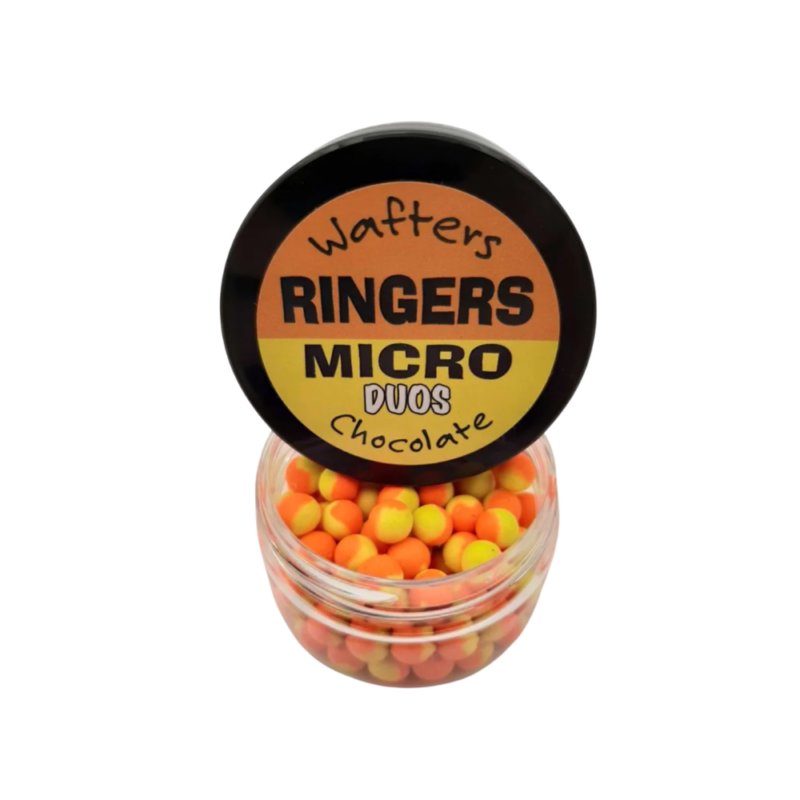 Ringers Micro Round Duo Wafters 10g — Orange & Yellow — labelled product packaging.